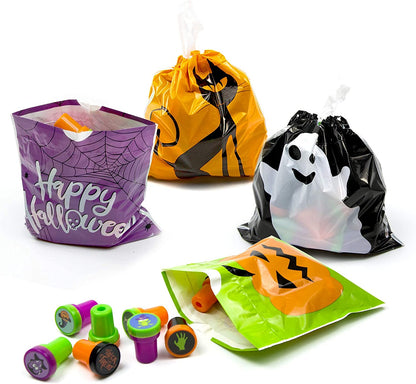 Halloween Bags Bulk for Halloween Goodie Bags 72 Pack 