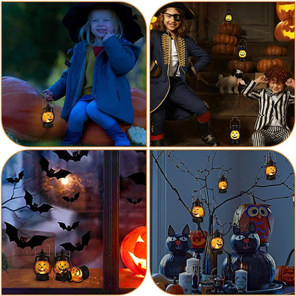 Pumpkin Light up Lantern for Kids (3-Pack)