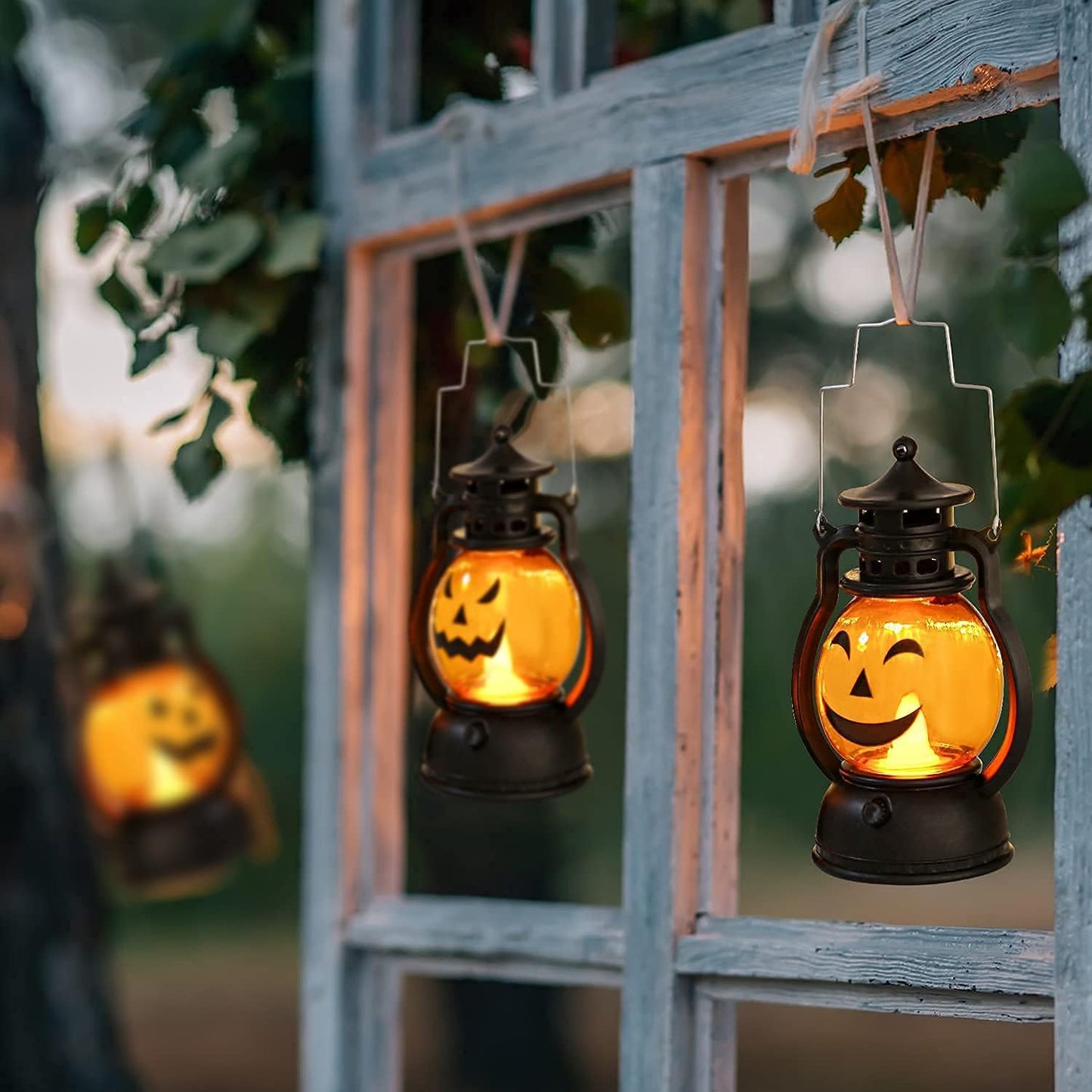 Pumpkin Light up Lantern for Kids (3-Pack)