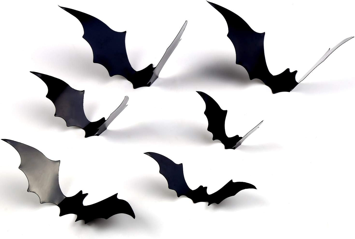 Halloween Bats Wall Decor,120 Pcs 3D 