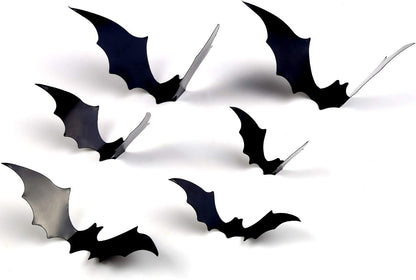 Halloween Bats Wall Decor,120 Pcs 3D 