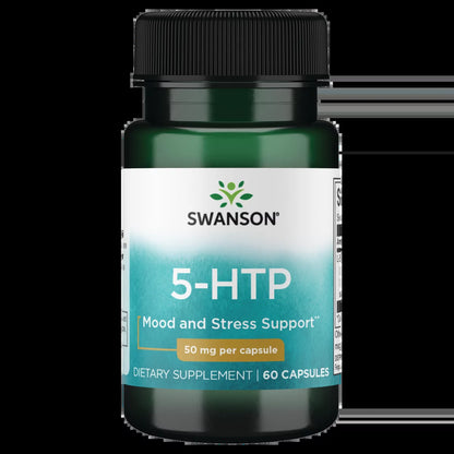 5-Htp - 50 Mg for Mood & Energy - 60 Capsules