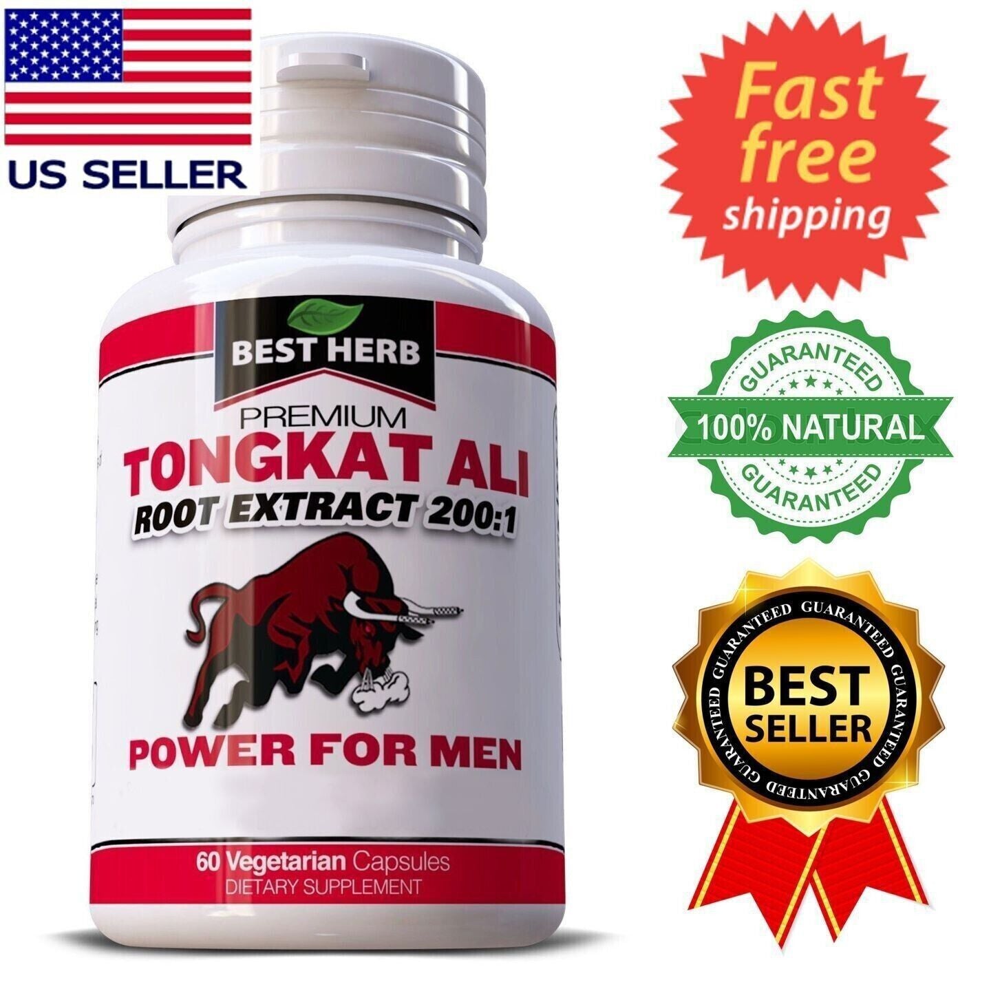 Test Tongkat Al LONGJACK PASAK BUMI GRADE a ROOT EXTRACT SUPPLEMENT 200:1 60 Capsules