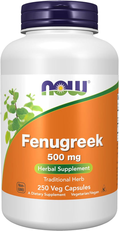 Fenugreek, 500 Mg, 100 Capsules