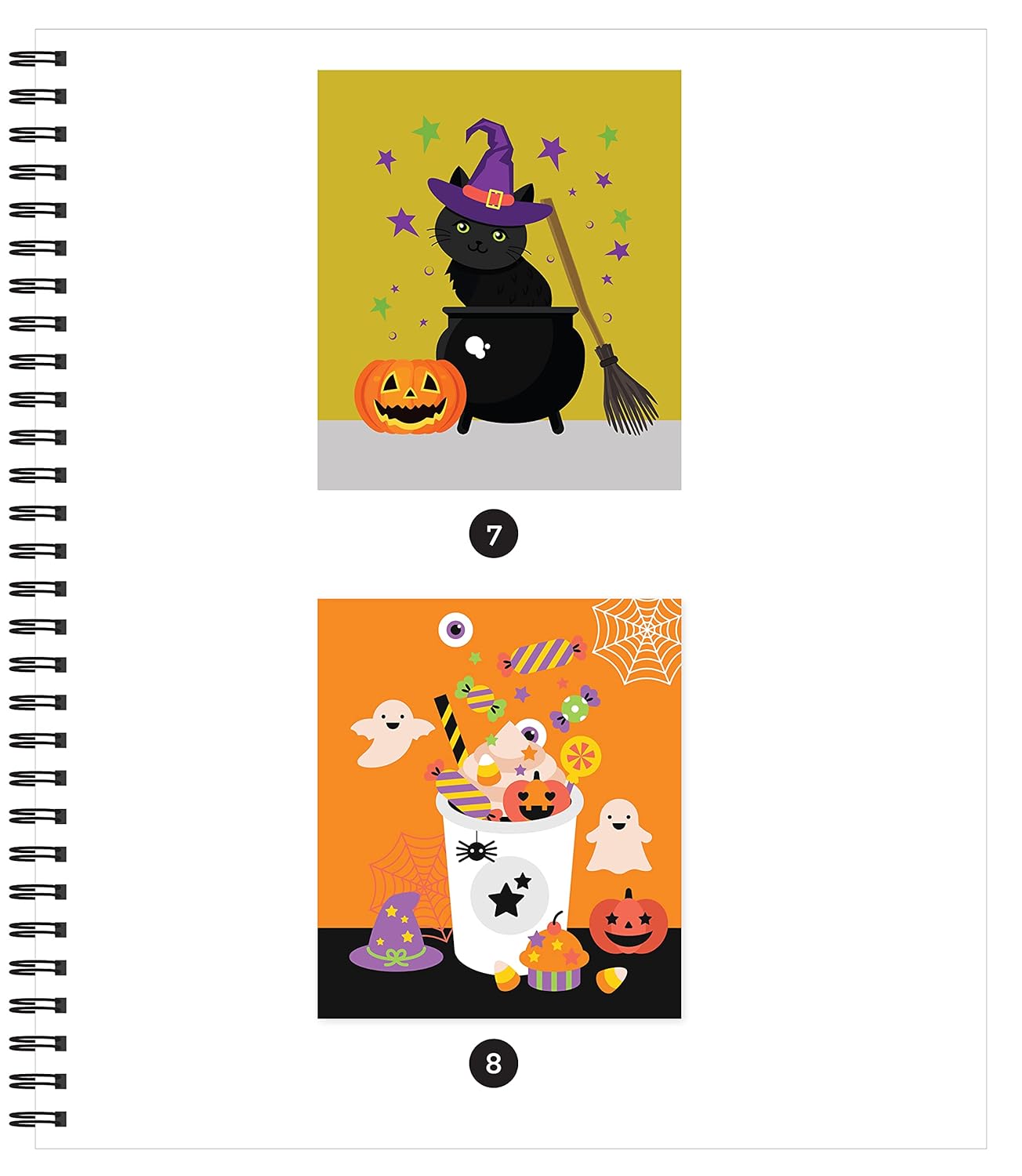 Halloween Brain Games - Sticker by Number: (Volume 1)