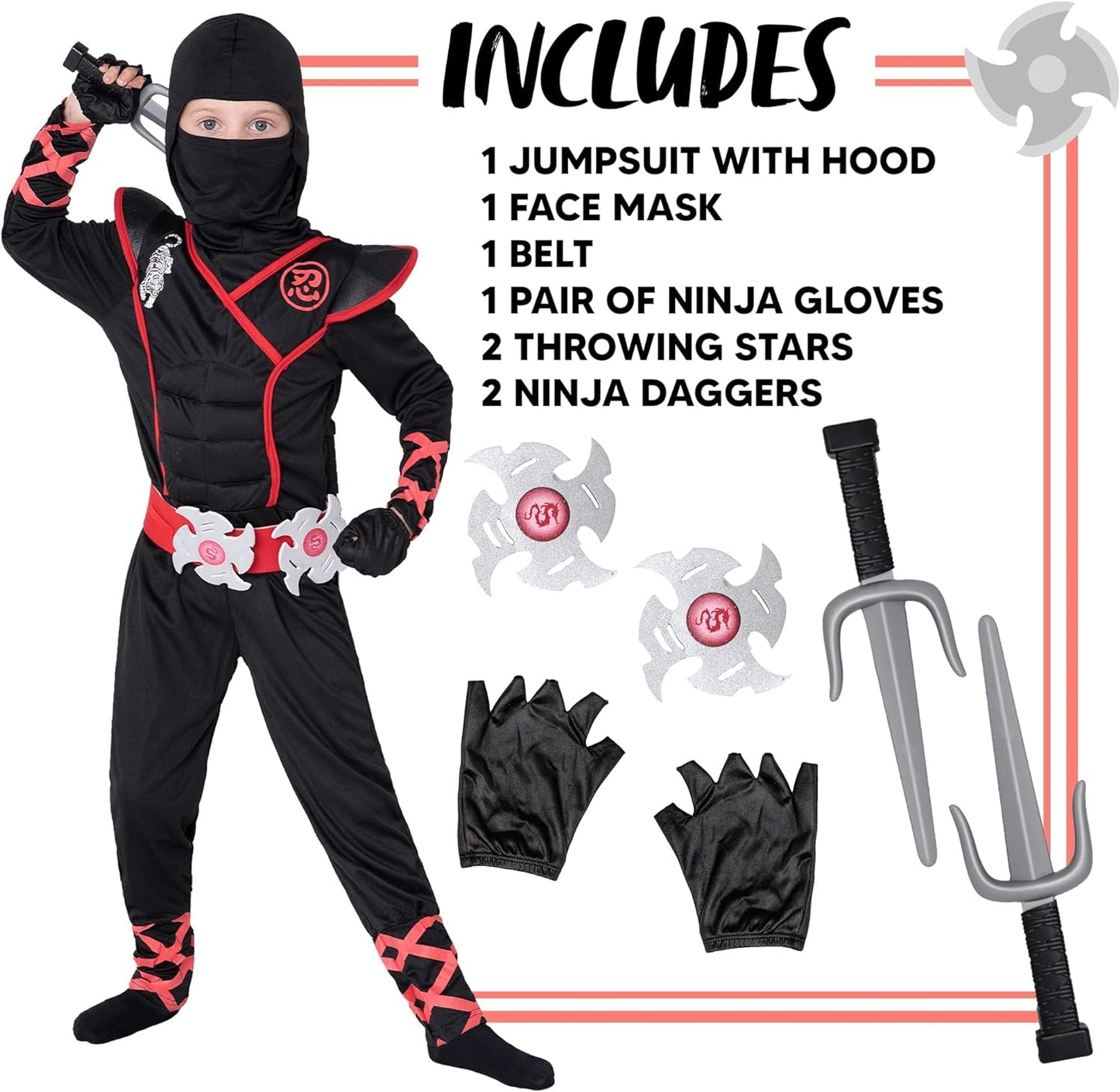 Halloween Ninja Costume for Kids