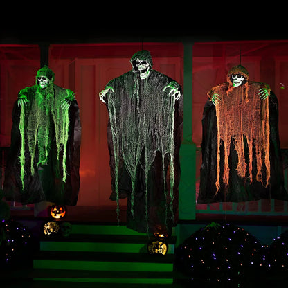  Halloween Hanging Grim Reapers 3 Pack - One 47” and Two 35” 