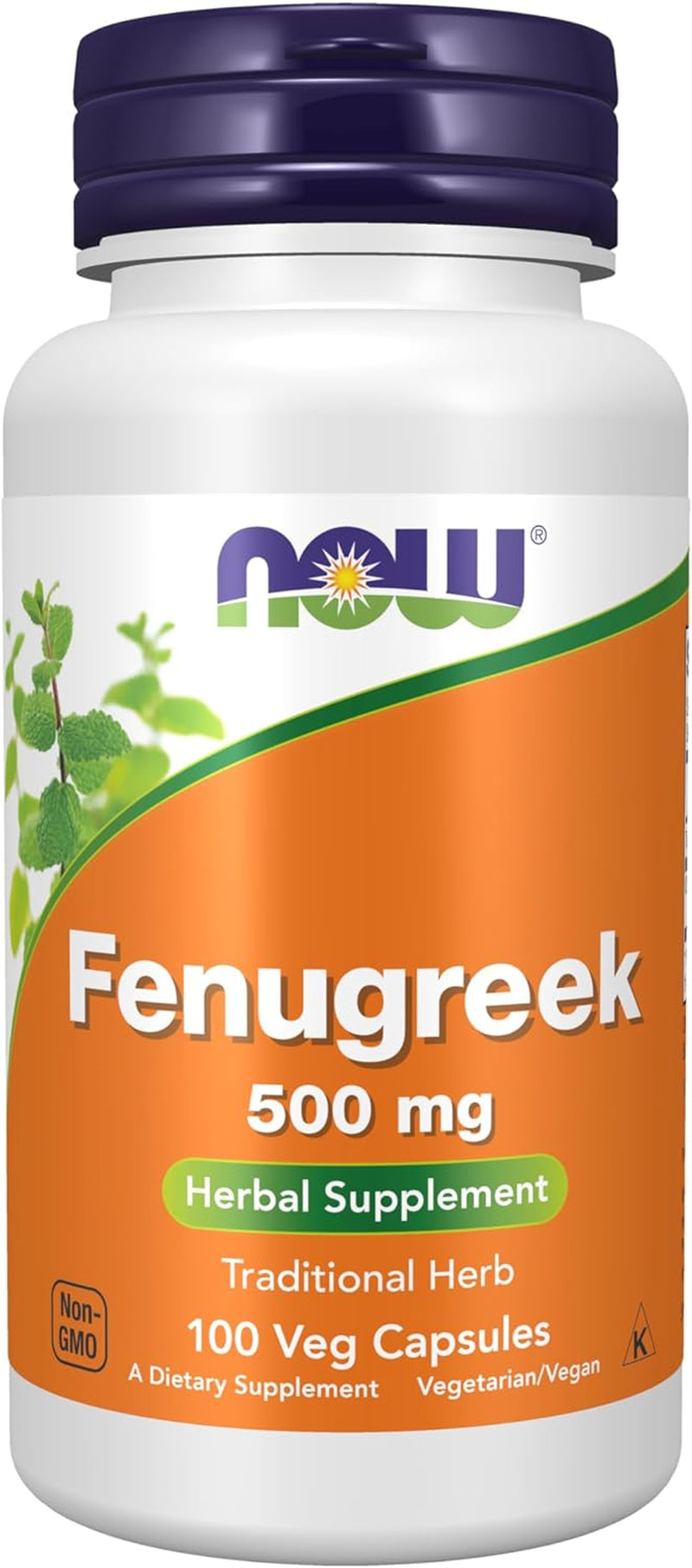 Fenugreek, 500 Mg, 100 Capsules