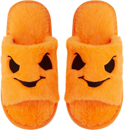 Halloween Pumpkin Slippers 