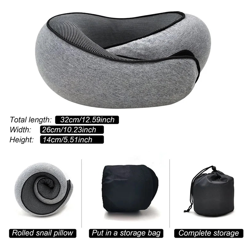 SnapNap Memory Foam Travel Pillow