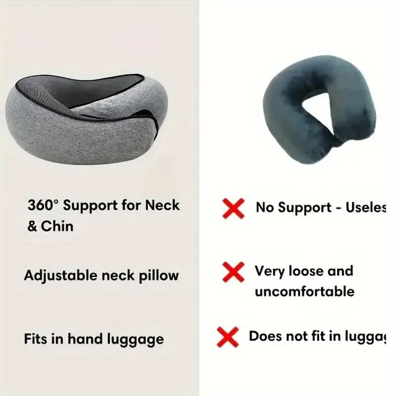 SnapNap Memory Foam Travel Pillow