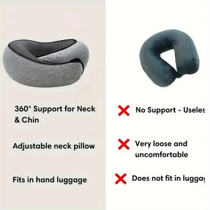 SnapNap Memory Foam Travel Pillow