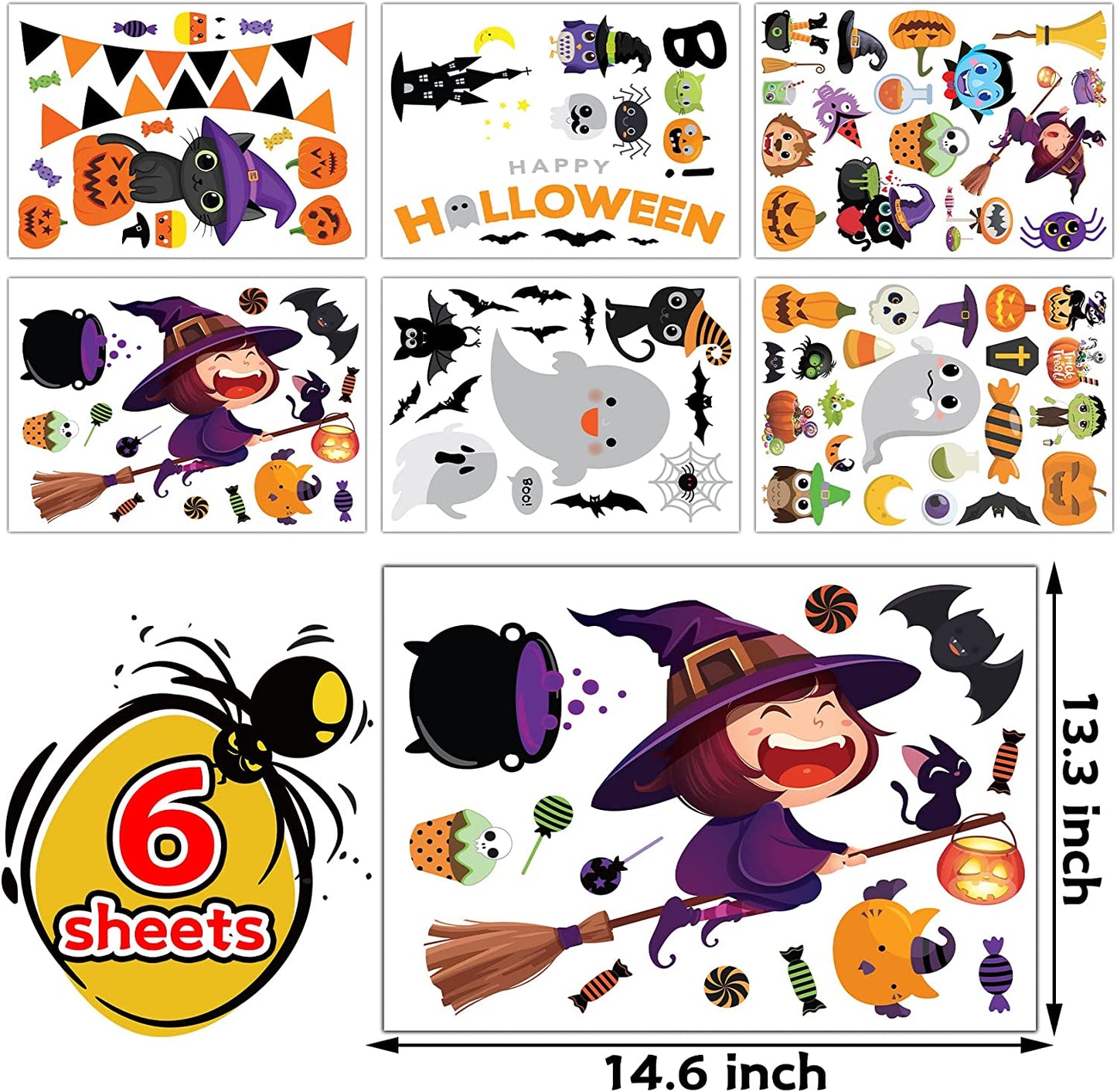 Halloween Window Clings - Thanksgiving available