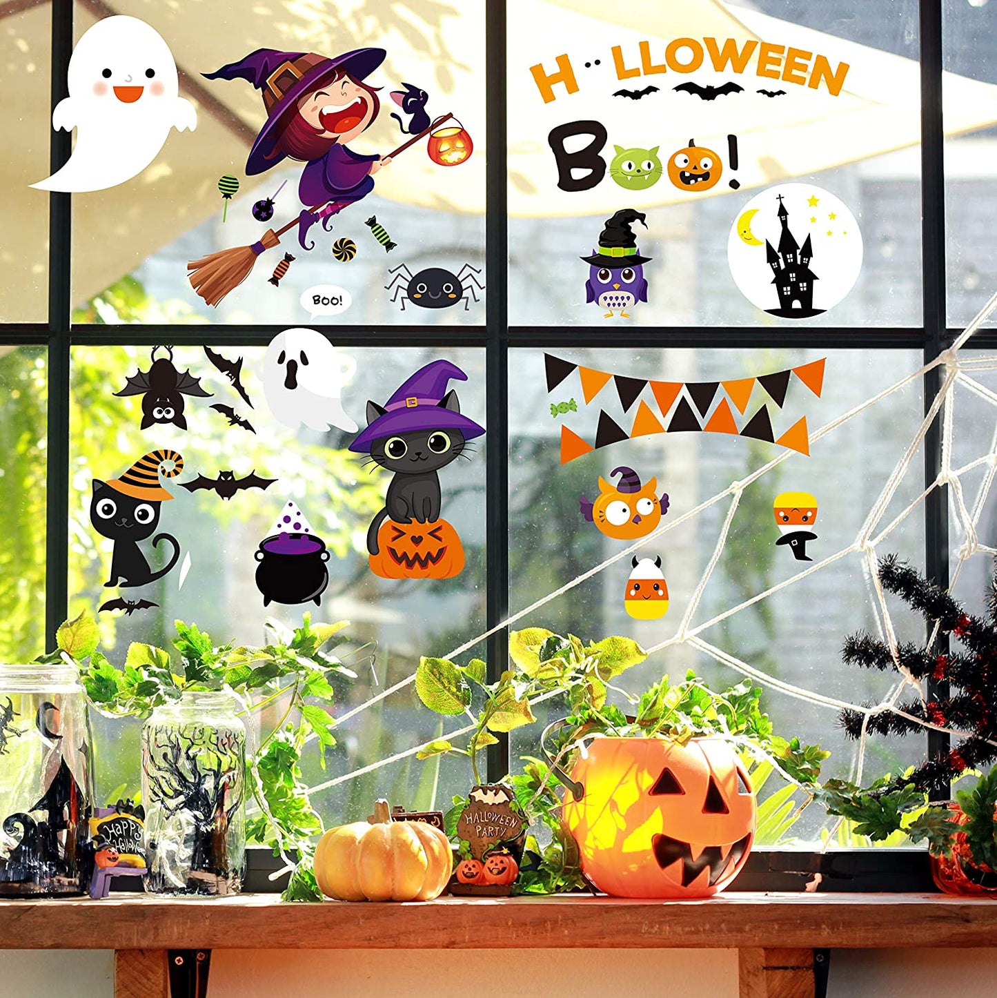 Halloween Window Clings - Thanksgiving available