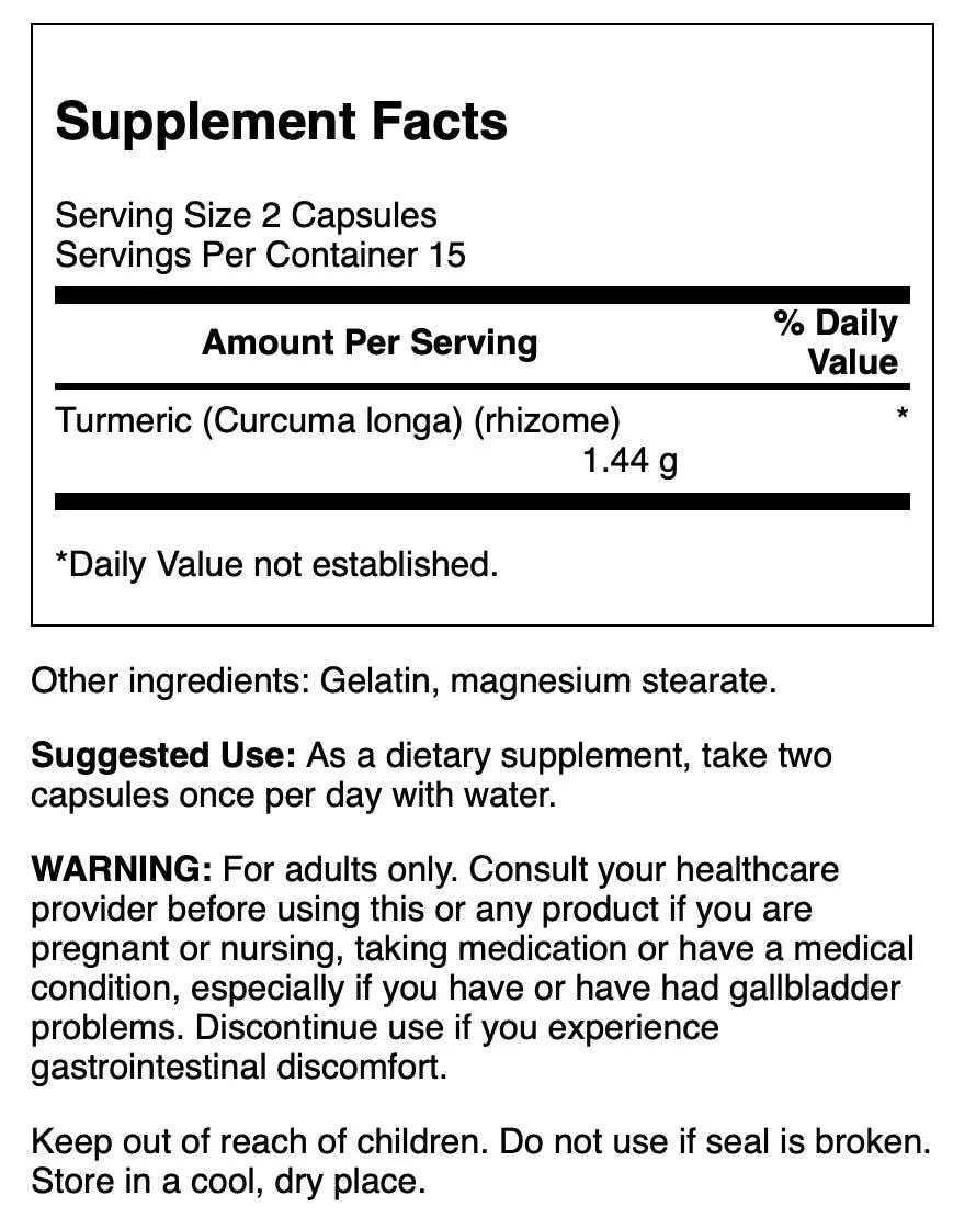 Turmeric 720 Mg - 30 Capsules