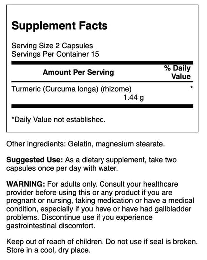 Turmeric 720 Mg - 30 Capsules