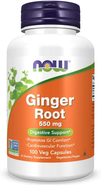 Ginger Root 550 Mg,100 Veg Capsules