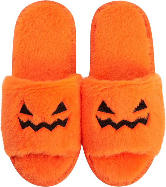 Halloween Pumpkin Slippers 